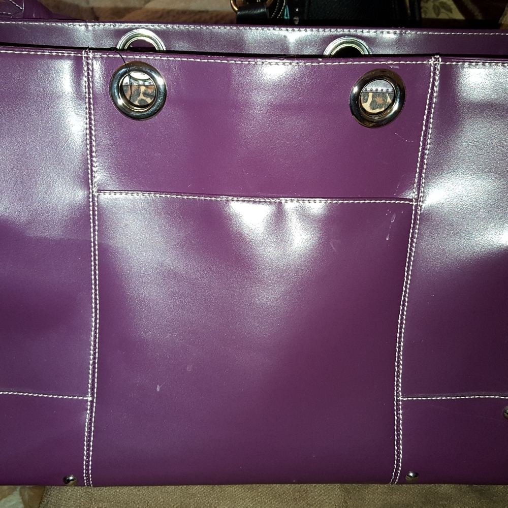 Wilson's lavender leather handbag!